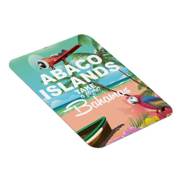 Magnet Flexible Affiche de vacances des îles Abaco (Côté Droit)
