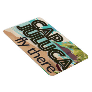 Magnet Flexible Affiche de vacances vintage Cap Juluca Anguilla