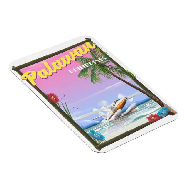 Magnet Flexible Affiche de vol Palawan Philippines (Côté Droit)