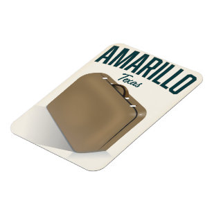 Magnet Flexible Affiche de voyage à Amarillo Texas
