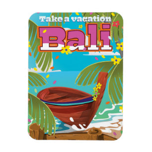 Magnet Flexible Affiche de voyage à Bali.