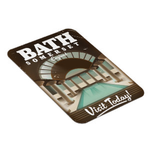 Magnet Flexible Affiche de voyage à Bath Somerset Angleterre