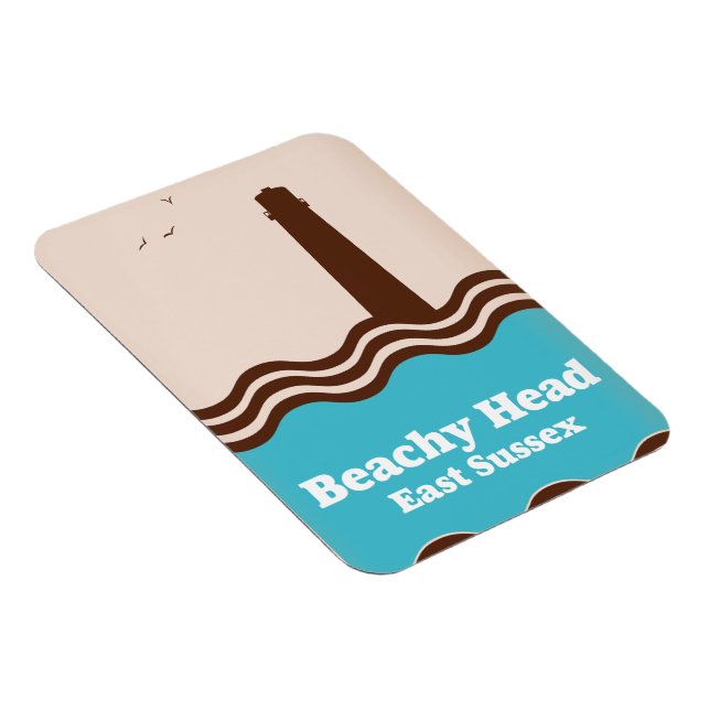 Magnet Flexible Affiche de voyage à Beachy head Sussex de l'Est (Côté Droit)