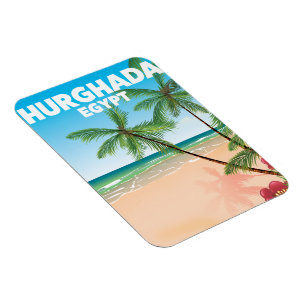 Magnet Flexible Affiche de voyage à Hurghada en Égypte