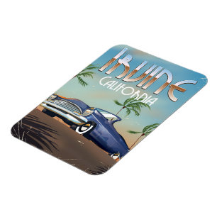 Magnet Flexible Affiche de voyage à Irvine Californie