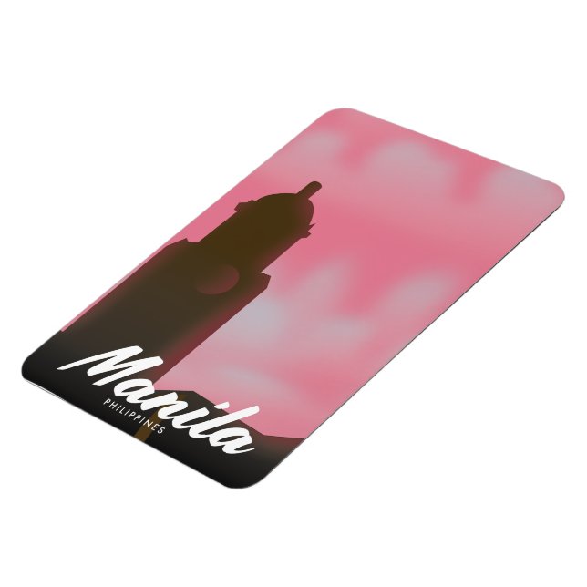 Magnet Flexible Affiche de voyage à Manille Philippines. (Côté Gauche)
