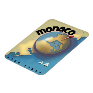 Magnet Flexible Affiche de voyage à Monaco 