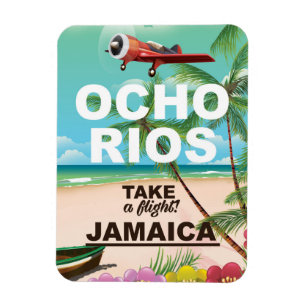 Magnet Flexible affiche de voyage à Ocho Rios Jamaïque