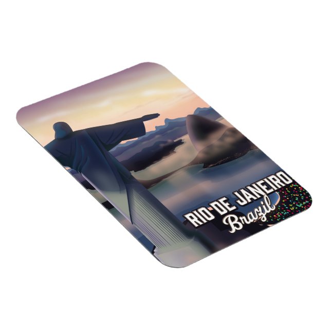 Magnet Flexible Affiche de voyage à Rio De Janeiro au Brésil. (Côté Droit)