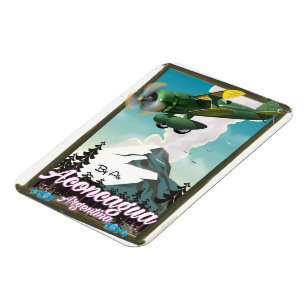 Magnet Flexible Affiche de voyage Aconcagua Argentine