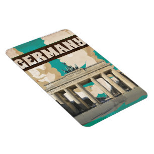 Magnet Flexible AFFICHE DE VOYAGE ALLEMANDE vintage