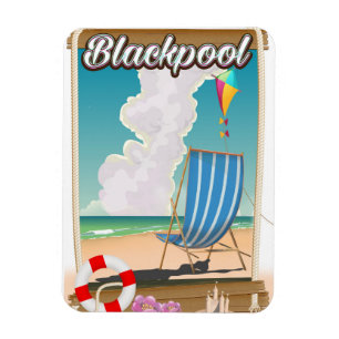 Magnet Flexible Affiche de voyage au bord de la mer de Blackpool