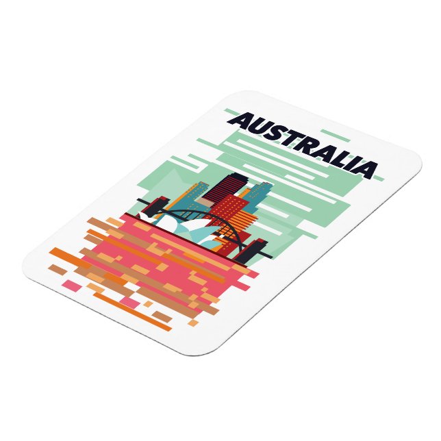 Magnet Flexible Affiche de voyage Australie (Côté Gauche)