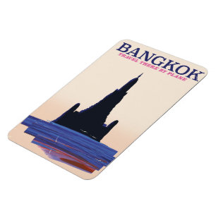 Magnet Flexible Affiche de voyage Bangkok Wat Poh