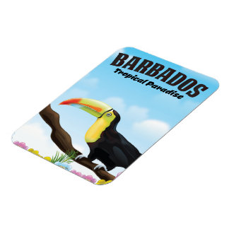 Magnet Flexible Affiche de voyage Barbados Tropical Paradise