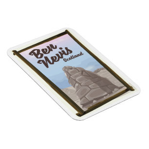 Magnet Flexible Affiche de voyage Ben Nevis Écosse
