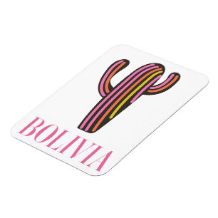 Magnet Flexible Affiche de voyage cactus bolivie