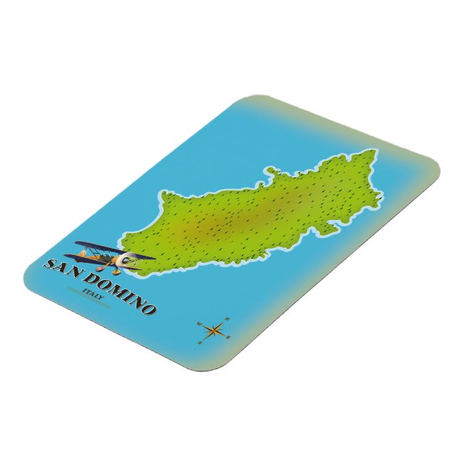 Magnet Flexible Affiche de voyage carte Elba Italie (Côté Gauche)