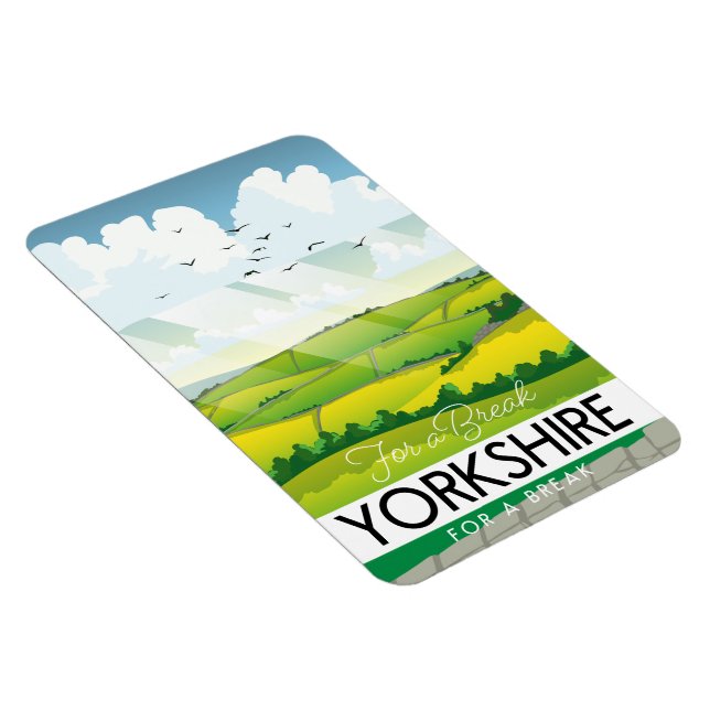 Magnet Flexible Affiche de voyage dans le Yorkshire (Côté Droit)
