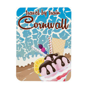 Magnet Flexible Affiche de voyage de bande dessinée de glace de Co