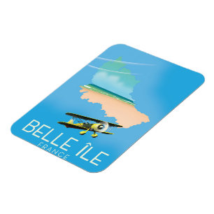 Magnet Flexible Affiche de voyage de Belle Île, France.