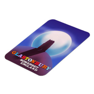 Magnet Flexible Affiche de voyage de Glastonbury Tor Somerset