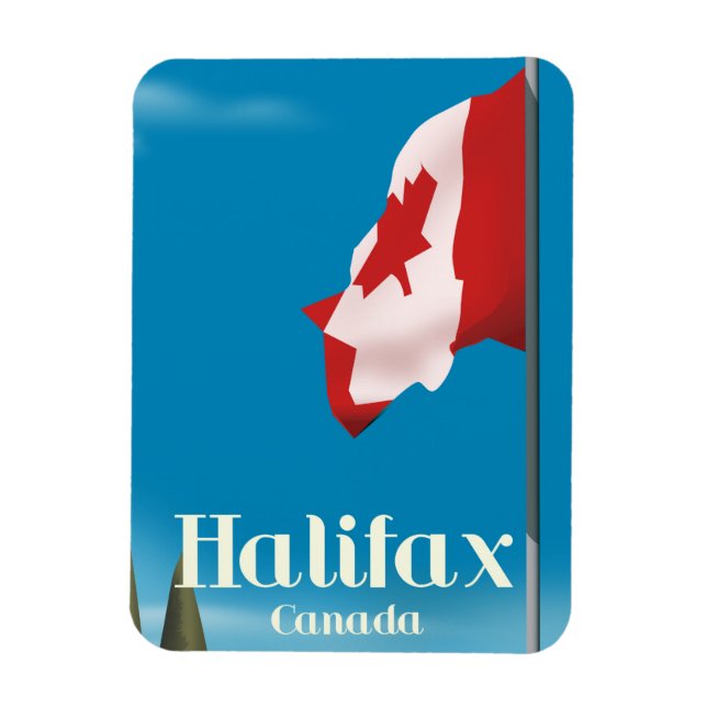 Magnet Flexible Affiche de voyage de Halifax Canada (Vertical)