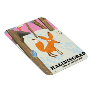 Magnet Flexible Affiche de voyage de Kaliningrad "pour une aventur