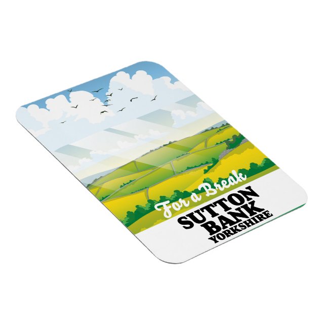 Magnet Flexible Affiche de voyage de la banque Sutton Yorkshire (Côté Droit)