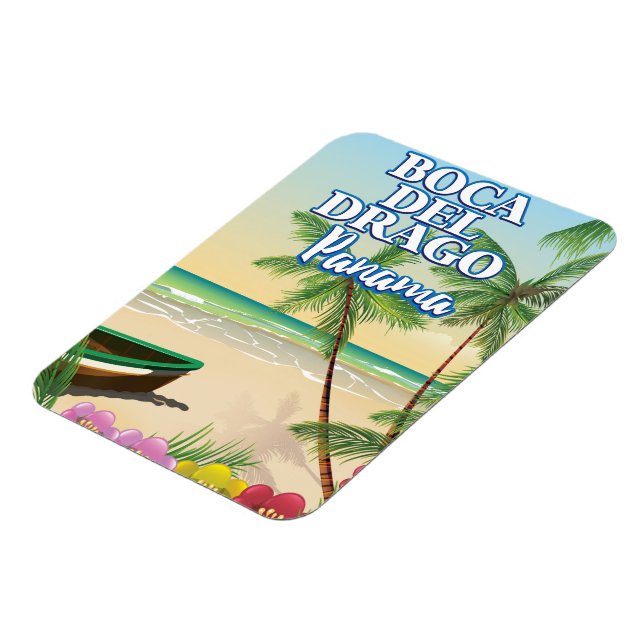 Magnet Flexible Affiche de voyage de la plage de Boca del Drago Pa (Côté Gauche)