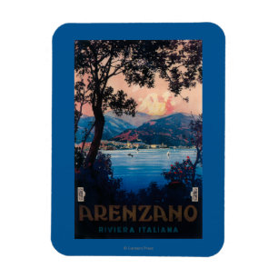 Magnet Flexible Affiche de voyage de la Riviera d'Italien