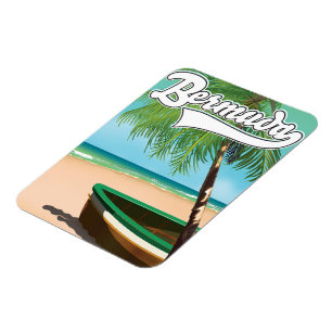 Magnet Flexible Affiche de voyage de l'île tropicale des Bermudes