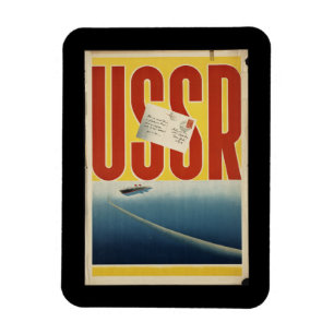 Magnet Flexible Affiche de voyage de l'URSS Vintage historique