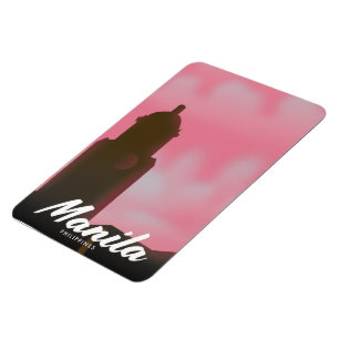 Magnet Flexible Affiche de voyage de Manille Philippines.