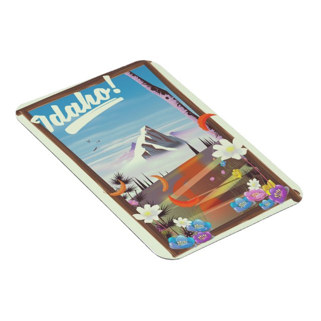 Magnet Flexible Affiche de voyage de paysage Idaho! (Côté Droit)