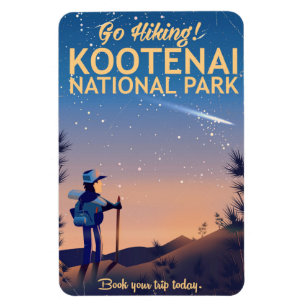 Magnet Flexible Affiche de voyage de randonnée du parc national de