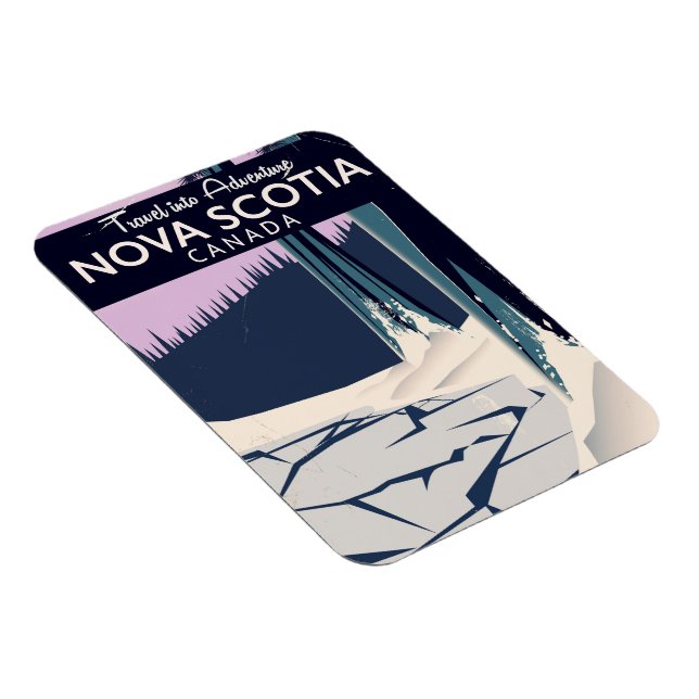 Magnet Flexible Affiche de voyage de vacances en Nouvelle-Écosse,  (Côté Droit)