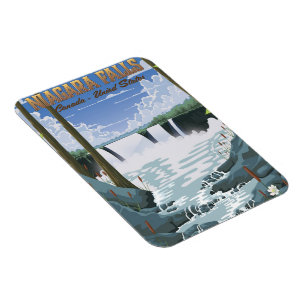 Magnet Flexible Affiche de voyage des chutes du Niagara