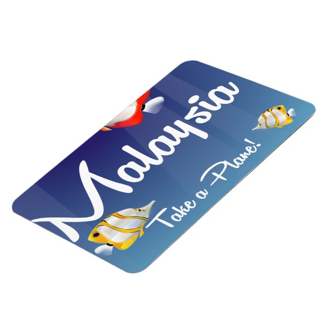 Magnet Flexible Affiche de voyage dessin animé Malaisie (Côté Gauche)