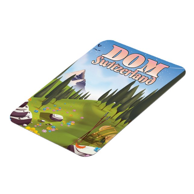 Magnet Flexible Affiche de voyage Dom Suisse (Côté Gauche)