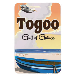 Magnet Flexible Affiche de voyage du golfe du Togo en Guinée