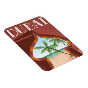 Magnet Flexible Affiche de voyage du Palais de Dubaï