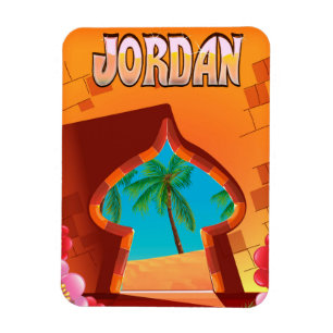 Magnet Flexible Affiche de voyage du palais de Jordanie