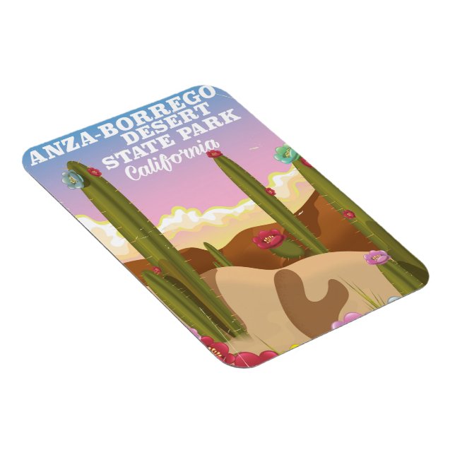 Magnet Flexible Affiche de voyage du parc d'État du désert d'Anza- (Côté Droit)