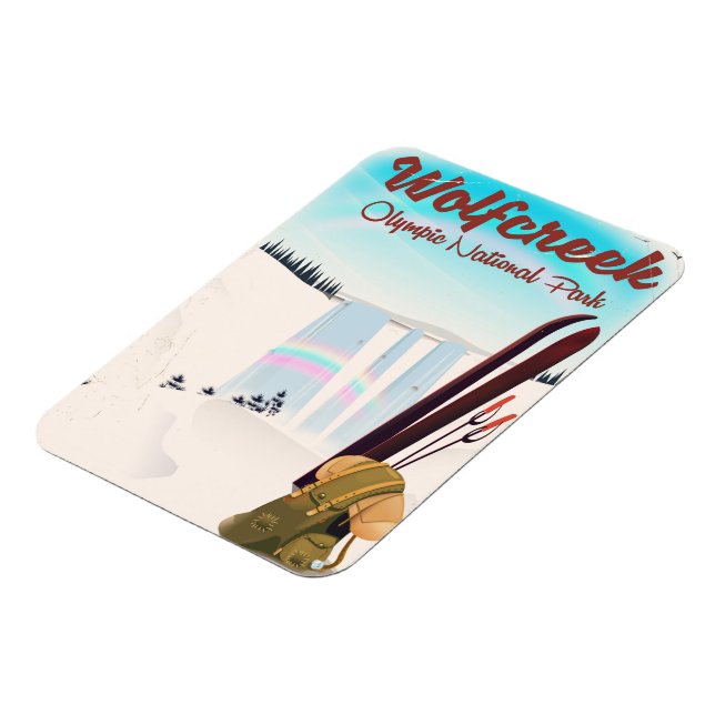 Magnet Flexible Affiche de voyage du parc national olympique de Wo (Côté Gauche)