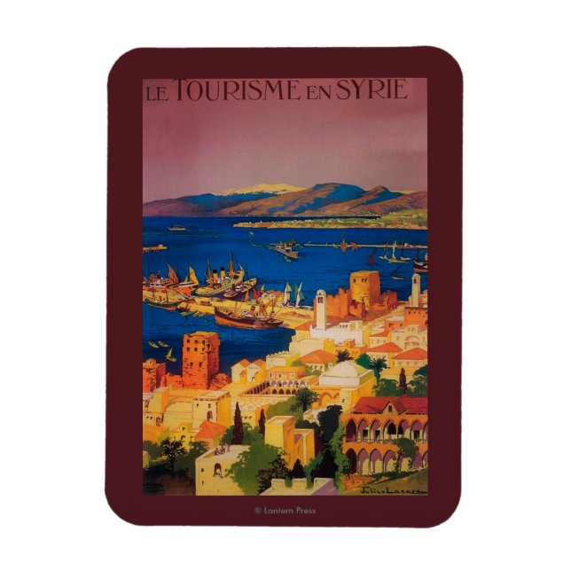Magnet Flexible Affiche de voyage en France, tournée en Syrie (Vertical)