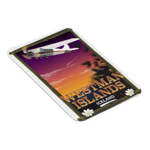 Magnet Flexible Affiche de voyage en Islande