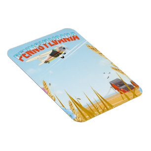 Magnet Flexible Affiche de voyage en milieu rural en Pennsylvanie