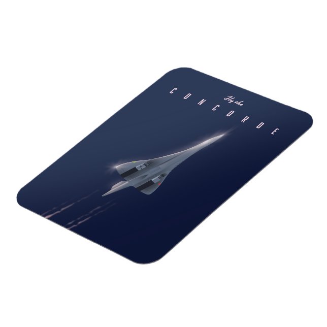 Magnet Flexible Affiche de voyage Fly The Concorde (Côté Gauche)