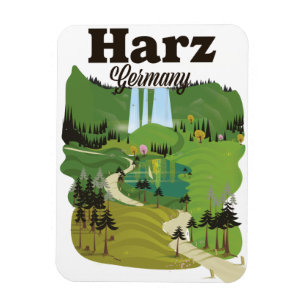 Magnet Flexible Affiche de voyage Harz Allemagne
